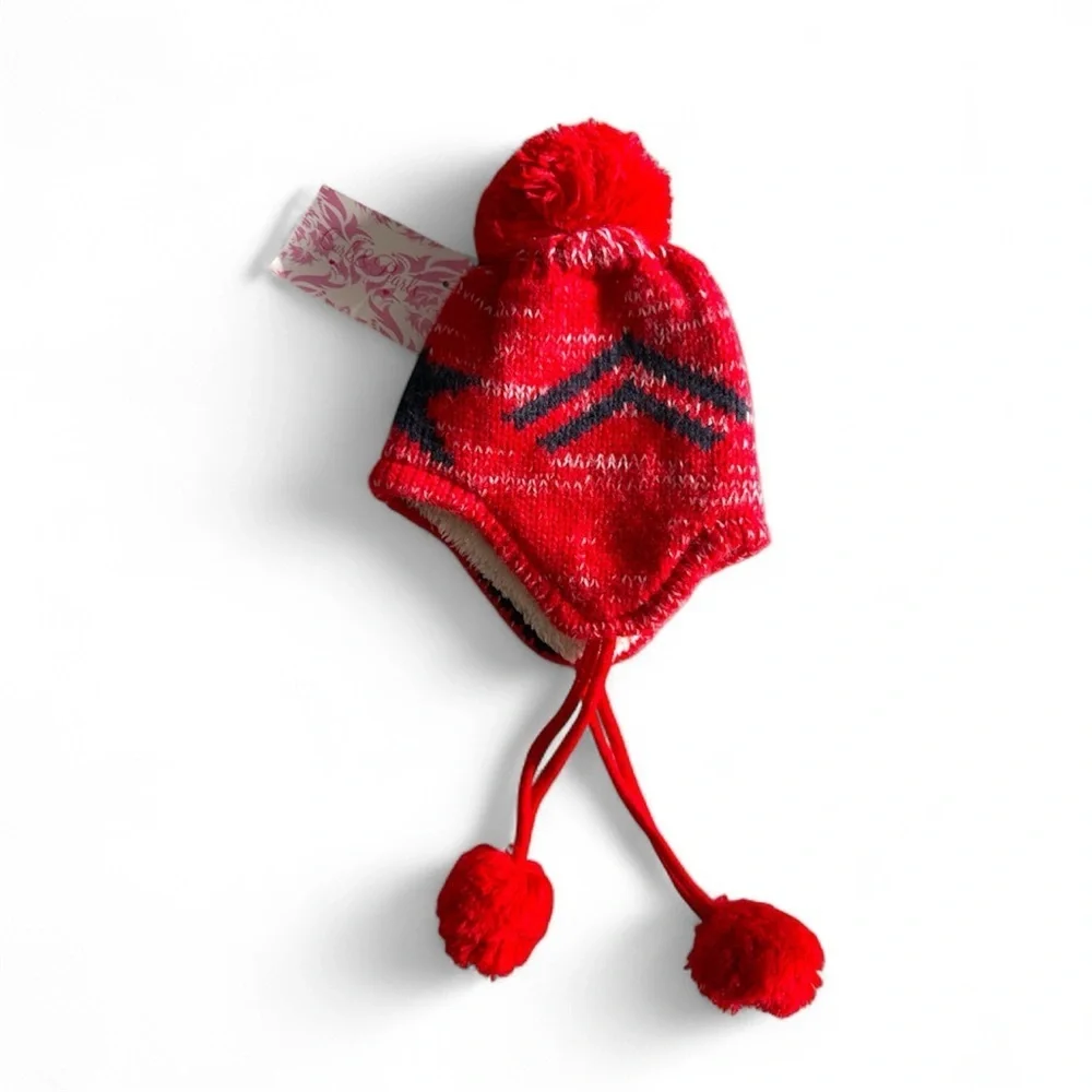 Curls & Pearls Cozy Infant Beanie Hat. New with tags .